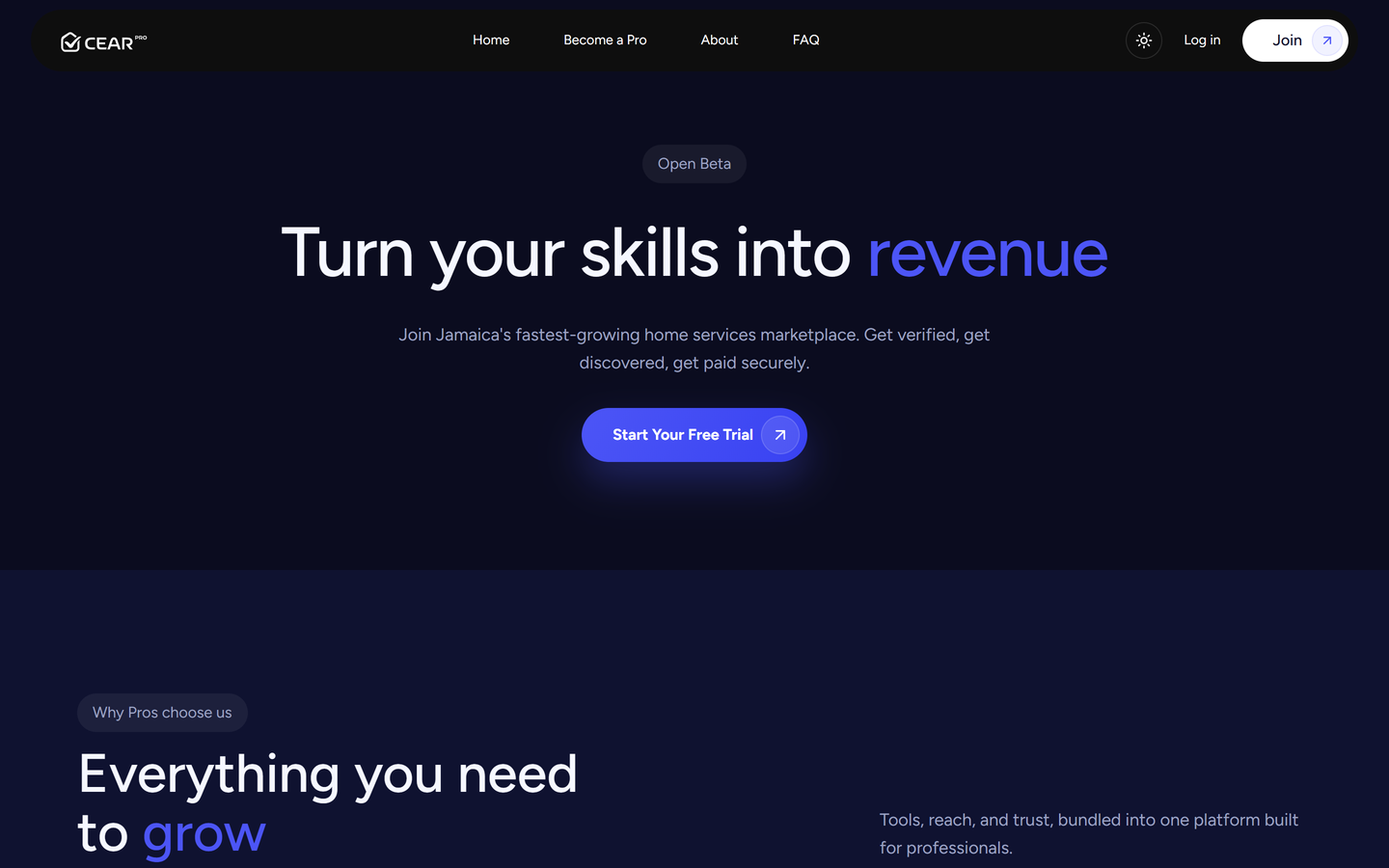 Become a Pro, desktop